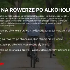 Dwaj panowie jadą na rowerach po leśnej ścieżce. Temat: jazda rowerem po alkoholu i jej konsekwencje.