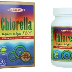 Chlorella Meridian Super Alga PLUS, 500 tabletek. Atrakcyjna chlorella cena dla zdrowia.