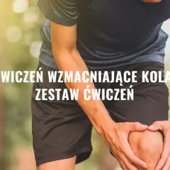 Mężczyzna trzyma się za bolące kolano. Dowiedz się, jak wzmocnić kolana ćwiczenia, aby poczuć ulgę.