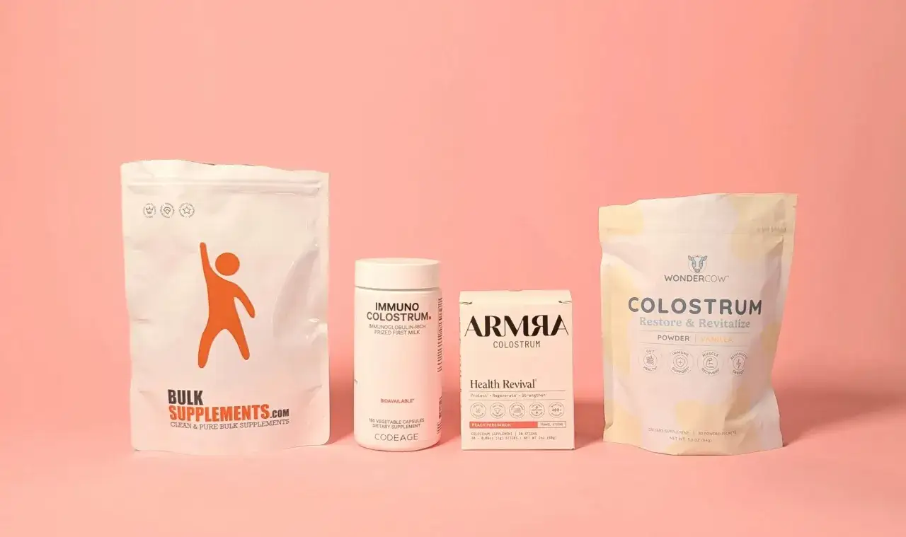 Suplementy diety z colostrum: proszek, kapsułki i saszetki. Colostrum co to jest? To pierwszy, cenny pokarm.