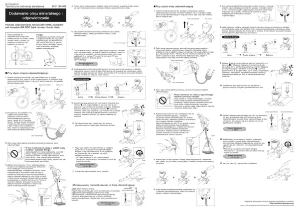 Jak wyregulować hamulce w rowerze: instrukcja odpowietrzania i dodawania oleju mineralnego. Krok po kroku, z ilustracjami.
