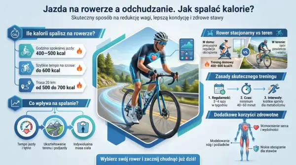 Jazda na rowerze to świetny sposób na spalanie kalorii i poprawę kondycji. Sprawdź, ile kalorii możesz spalić!